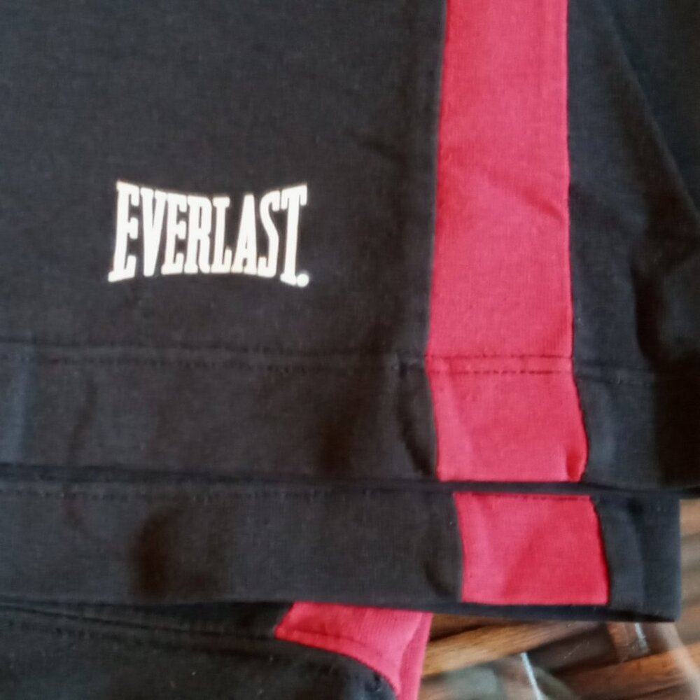 Vintage Everlast Black w/Red Stripe Stretchy Waist Women's Athletic Pants Jr XL - Picture 9 of 13